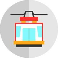 Cable car Vector Icon Design