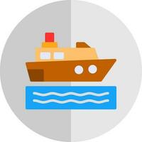 Cruise ship Vector Icon Design