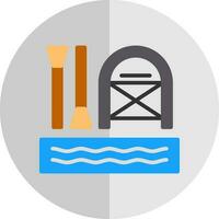 Rafting Vector Icon Design