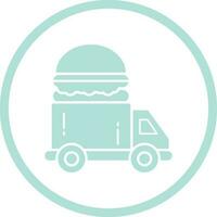 Fast Food Truck Vector Icon