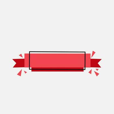 Red sale text box banner. Modern abstract shapes for sale promotion. poster or social media campaign.
