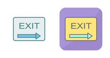 Unique Exit Vector Icon