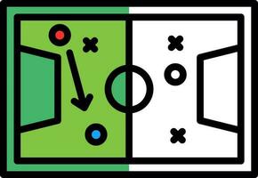 Soccer tactics sketch Vector Icon Design