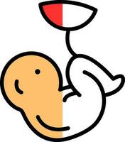 Fetus Vector Icon Design