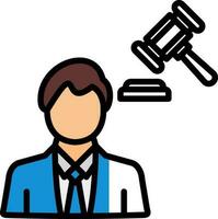 Lawyer Vector Icon Design