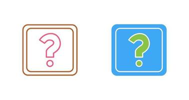 Unique Question Mark Vector Icon