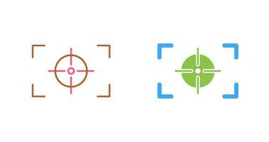 Unique Focus Horizontal Vector Icon