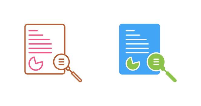 Unique Case Study Vector Icon