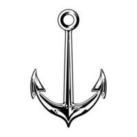 Anchor vector logo icon Nautical maritime sea ocean boat illustration symbol