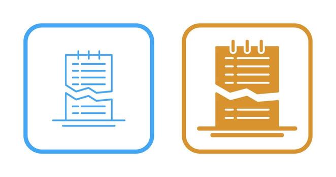 Corrupted List Vector Icon