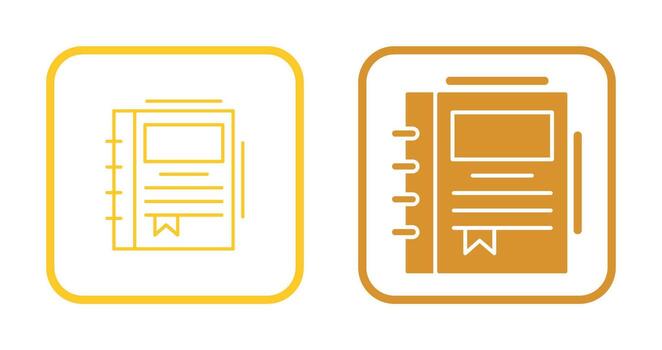 Spring Notebook Vector Icon
