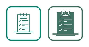 Booking CheckList Vector Icon