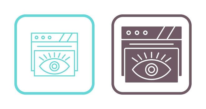 icono de vector de ojo