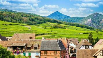 paisaje de Alsacia región en Francia foto