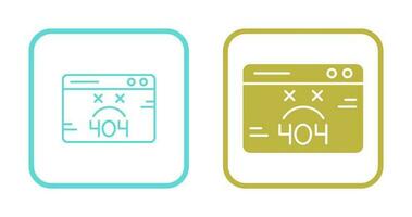 404 Error Vector Icon