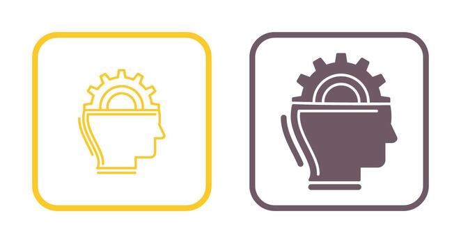 icono de vector de aprendizaje automático