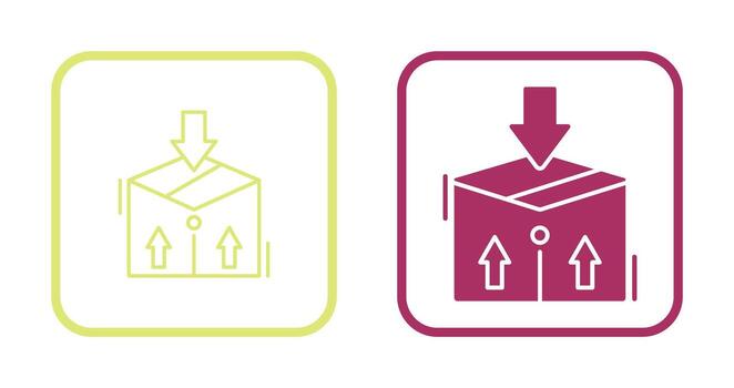 icono de vector de paquete