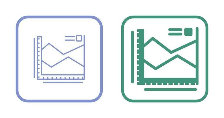 Spline Chart Vector Icon