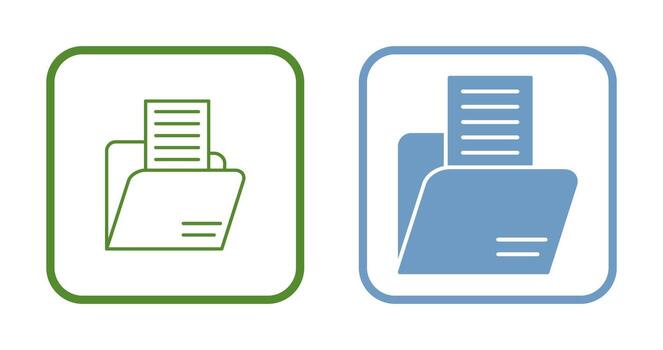 icono de vector de carpeta