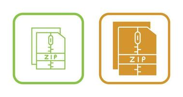 Zip File Vector Icon