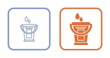 Water Bucket Vector Icon