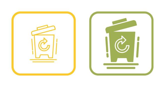 icono de vector de papelera