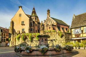 Scenery of Alsace region in France photo