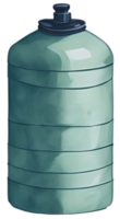 Watercolor bottle, hand drawn isolated. AI Generetive png