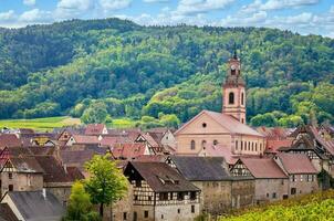 paisaje de Alsacia región en Francia foto