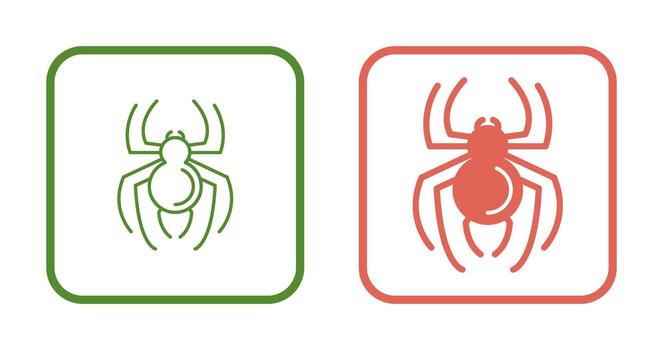 icono de vector de araña