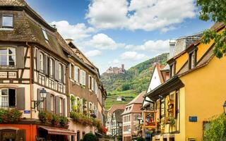 Scenery of Alsace region in France photo