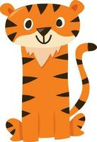 Cartoon Cute Tiger vector