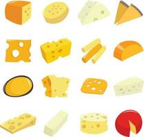 Cartoon Cheese Set vector