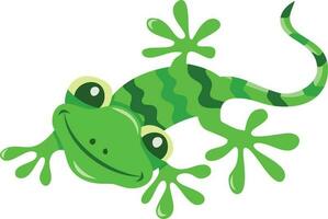 Cute Cartoon Gecko Lizard vector