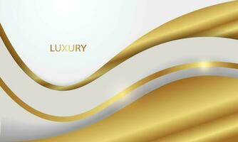 Untitled-Golden lines luxury on cream color background. elegant realistic paper cut style 3d vector