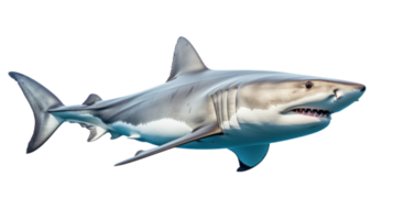 requin isolé. illustration ai génératif png