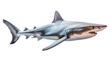 Tubarão isolado. ilustração ai generativo png