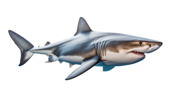 requin isolé. illustration ai génératif png