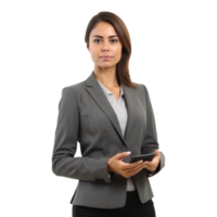 Attractive business woman isolated, Illustration AI Generative png