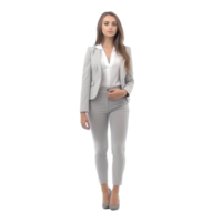 attrayant affaires femme isolé, illustration ai génératif png