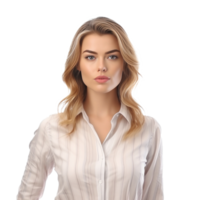 Attractive business woman isolated, Illustration AI Generative png