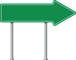 Green direction signs. Blank billboard design. Colorful traffic signs. Blank advertising sign. png