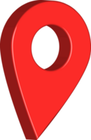 Location pin and tracker icon and GPS pointer. Map marker and location pin. 3D red location pin icon for GPS png