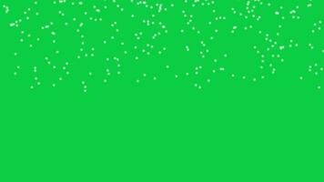 snow falling particle animation overlay on green screen background video