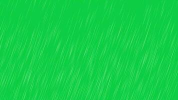 fast heavy rain falling animation on green screen background video