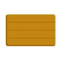 Yellow Parquet Element In 3D Style. vector