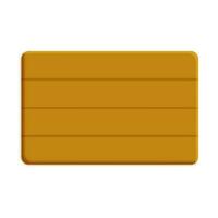 Yellow Parquet Element In 3D Style. vector