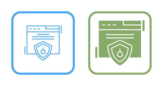 Web Security Vector Icon