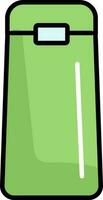 Cream Tube Icon In Green And Blue Color. vector