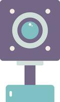 Isolated Web Camera Icon In Purple And Blue Color. vector